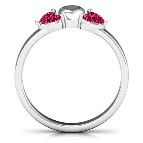 Sparkling Sweethearts Two-Stone Ring