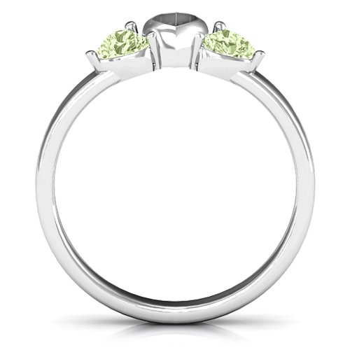 Sparkling Sweethearts Two-Stone Ring