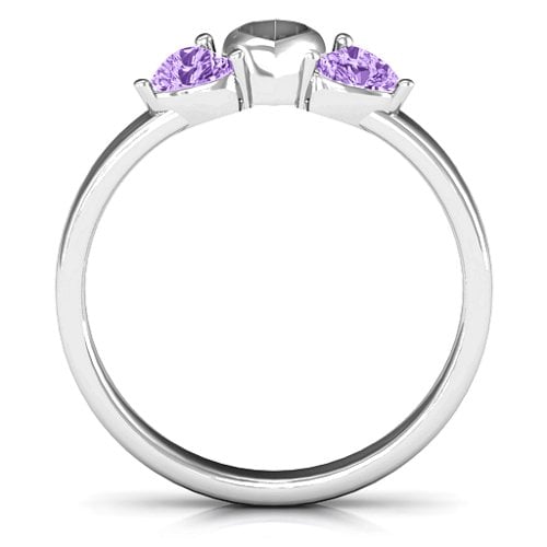 Sparkling Sweethearts Two-Stone Ring