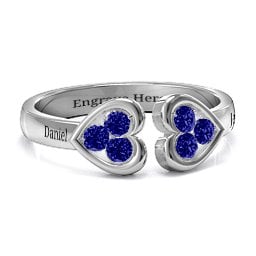 Heart To Heart Wraparound Ring