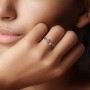 Engravable Initial Heart and Infinity Ring