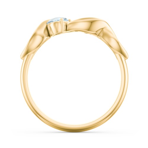 Heavenly Hearts Ring with Heart Birthstones