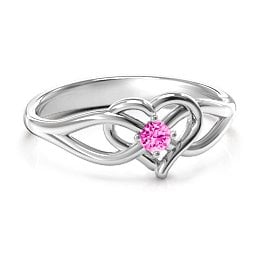 Everlasting Elegance Interwoven Heart Ring