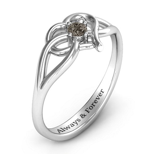 Everlasting Elegance Interwoven Heart Ring