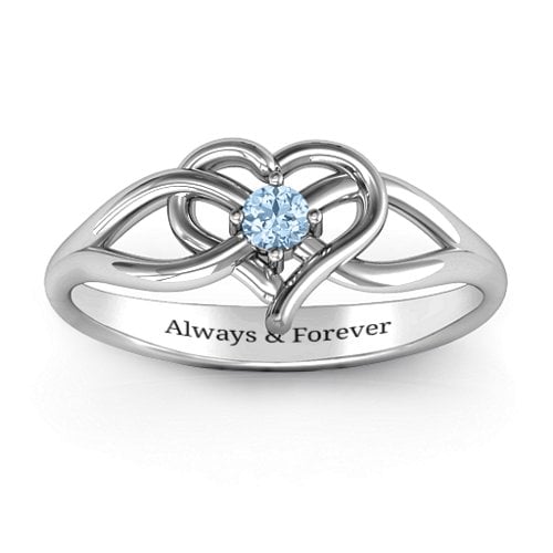 Everlasting Elegance Interwoven Heart Ring