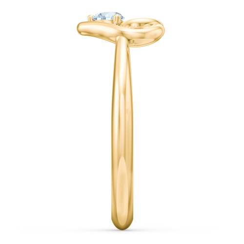 Forget Me Knot Heart Infinity Ring