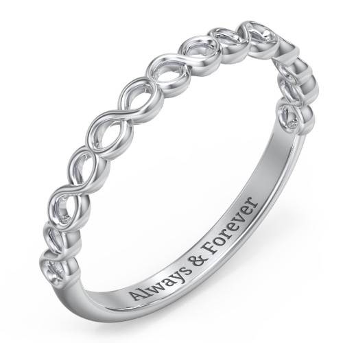 Dreaming Of Infinity Band – 10K White Gold