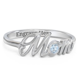 All About Mom Birthstone Ring