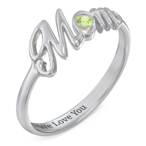 All About Mom Birthstone Ring