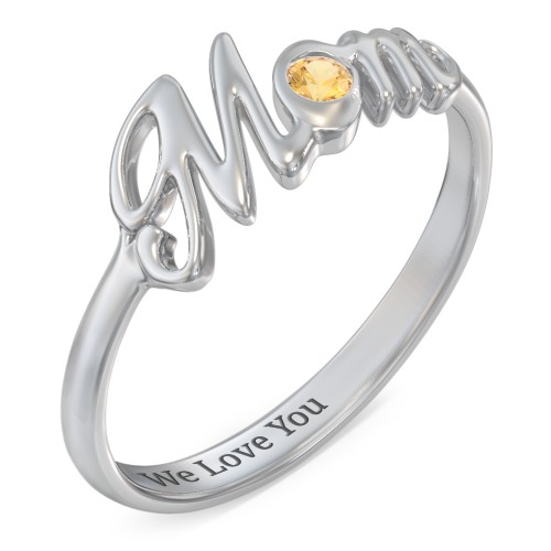 All About Mom Birthstone Ring