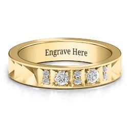 Contemporary Elegance Birthstone Band