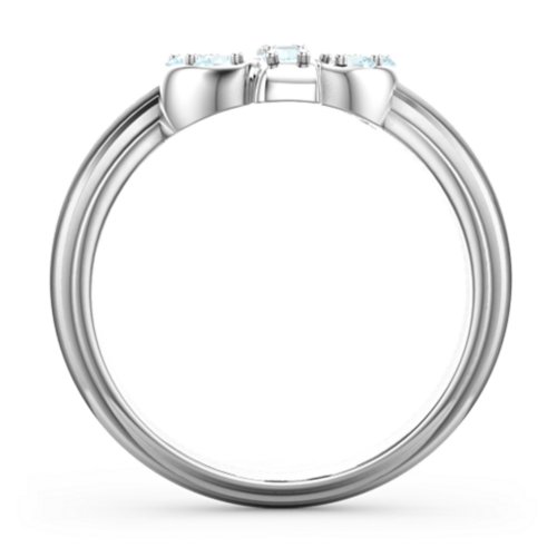 Chic In Cactus Ring – Sterling Silver with Aquamarine