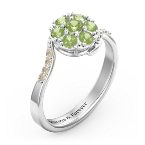 Ariel Round Cluster Ring