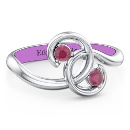 The Pinky Promise Ring in 925 Sterling Silver with Ruby