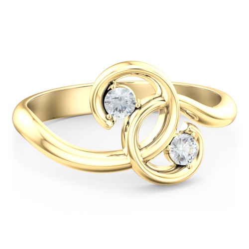 The Pinky Promise Ring – 14K Yellow Gold with Cubic Zirconia