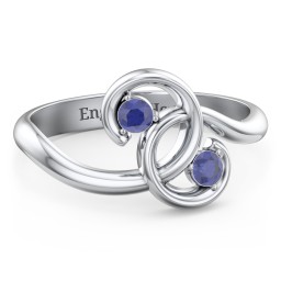 The Pinky Promise Ring in 925 Sterling Silver with Blue Sapphire