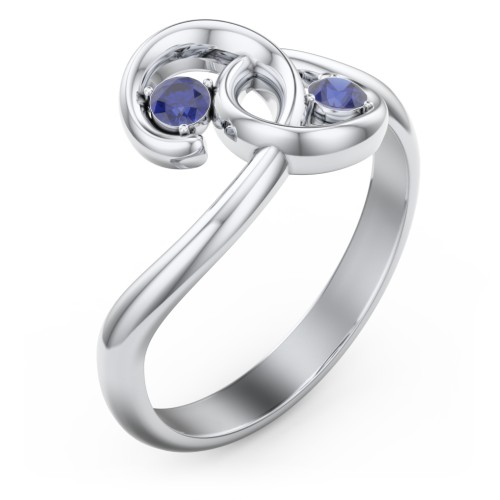 The Pinky Promise Ring – Sterling Silver with Blue Sapphire