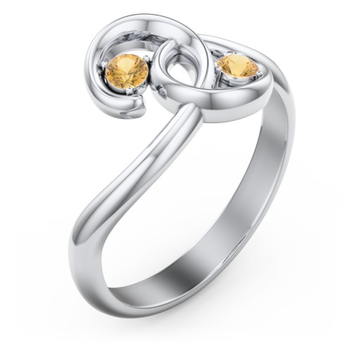 The Pinky Promise Ring – Sterling Silver with Citrine