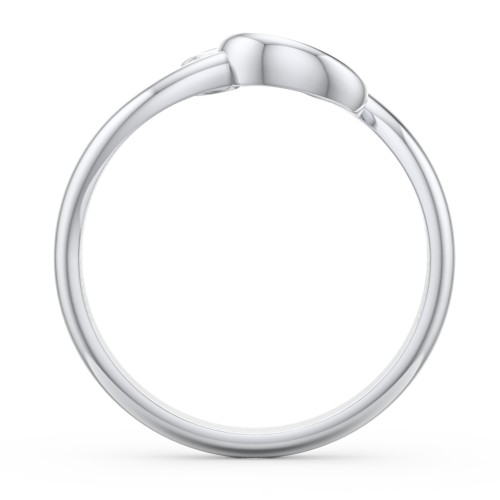 The Pinky Promise Ring – Sterling Silver with Cubic Zirconia