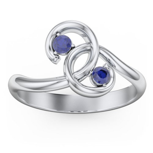 The Pinky Promise Ring – Sterling Silver with Blue Sapphire