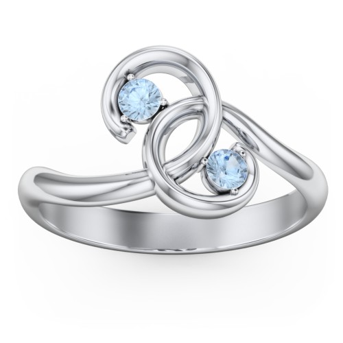 The Pinky Promise Ring – Sterling Silver with Blue Topaz