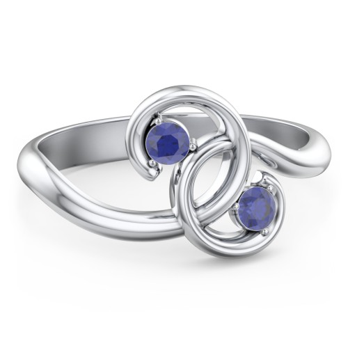 The Pinky Promise Ring – Sterling Silver with Blue Sapphire