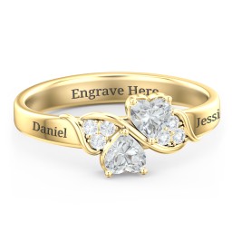 Heart of Hearts with Accent Stones Ring