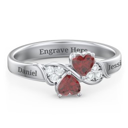 Heart of Hearts with Accent Stones Ring
