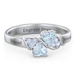 Heart of Hearts with Accent Stones Ring