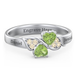 Heart of Hearts with Accent Stones Ring