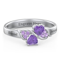 Heart of Hearts with Accent Stones Ring