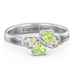 Heart of Hearts with Accent Stones Ring