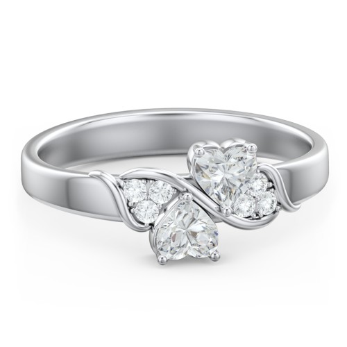Heart of Hearts with Accent Stones Ring
