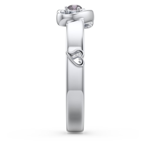 Shape of My Heart Ring – Sterling Silver with Alexandrite