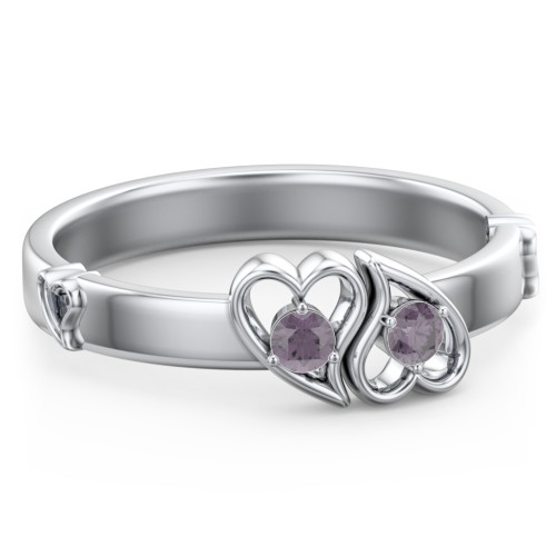 Shape of My Heart Ring – Sterling Silver with Alexandrite