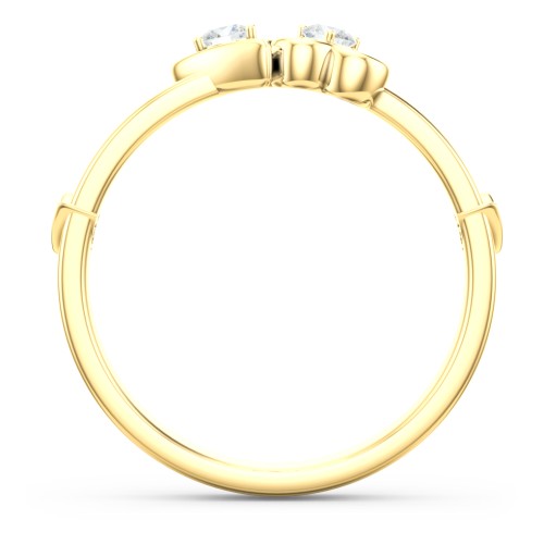 Shape of My Heart Ring – 10K Yellow Gold with Diamond