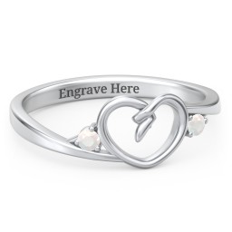 Hearts Entwined Pinky Promise Ring