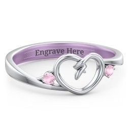 Hearts Entwined Pinky Promise Ring