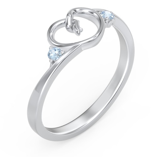 Hearts Entwined Pinky Promise Ring