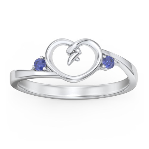 Hearts Entwined Pinky Promise Ring