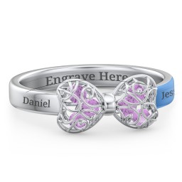 Adorable Bow Cage Ring