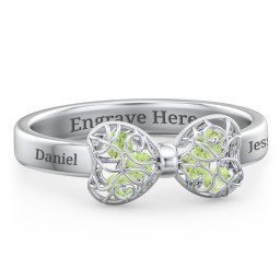 Adorable Bow Cage Ring