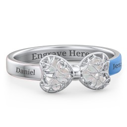 Adorable Bow Cage Ring