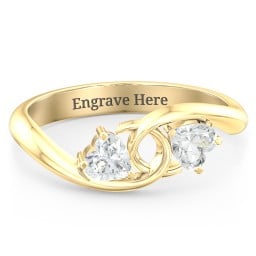 Two of Hearts Pinky Promise Ring