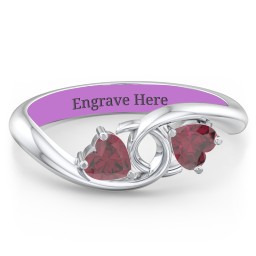 Two of Hearts Pinky Promise Ring