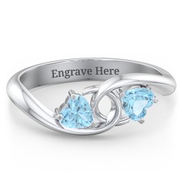 Two of Hearts Pinky Promise Ring