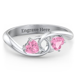 Two of Hearts Pinky Promise Ring