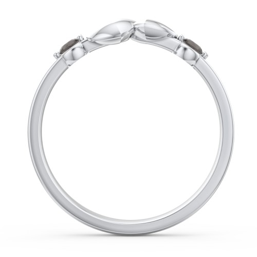 Heart-to-Heart Ring with Accent Stones