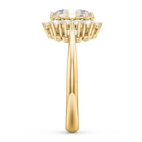 The Lady's Legacy Ring – 10K Yellow Gold with White Premium Zirconia and Diamond