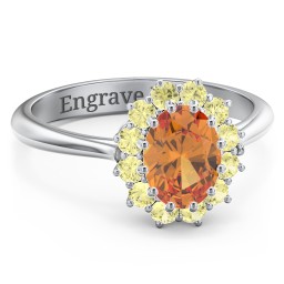 The Lady's Legacy Ring in 925 Sterling Silver with Citrine